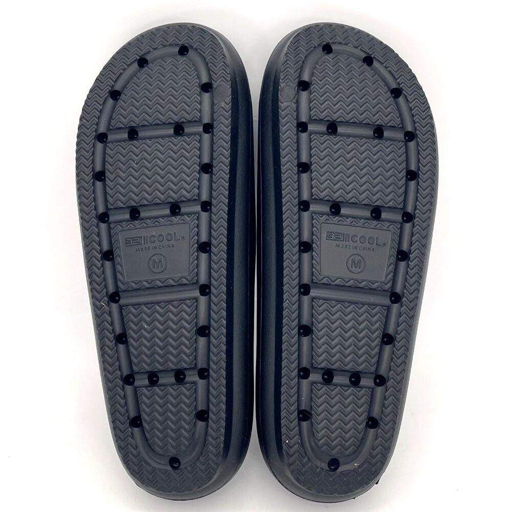 32 Degrees Cool Unisex Black Cushion Slides Womens 7.5-8.5 Mens 5.5-6.5 Size M - Picture 8 of 11
